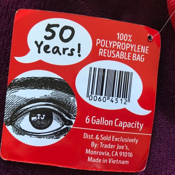 Trader Joe's 50th Anniversary Shopping Bag - Picture 4 of 4